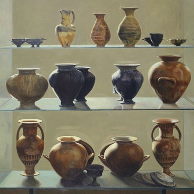 VASOS EXCAVACIÓN · Óleo sobre lienzo · 116x89cm · 1997