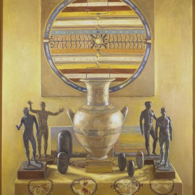 BODEGÓN CLÁSICO · Óleo sobre lienzo · 116x89 cm · 1992