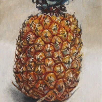 PIÑA · Óleo sobre lienzo · 24x19cm · 2014