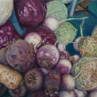 VERDURAS · Óleo sobre lienzo · 27x35cm · 2015