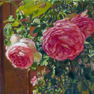 Rosas Venecia · Óleo sobre lienzo · 29x33,7cm · 2019